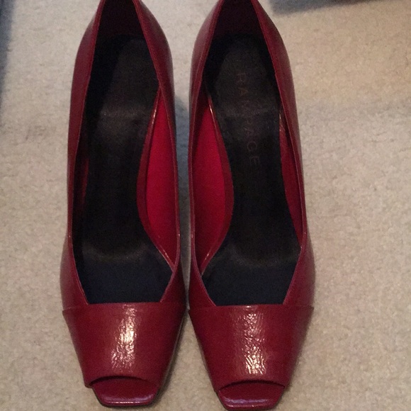 Peeptoe red heels - Picture 2 of 2